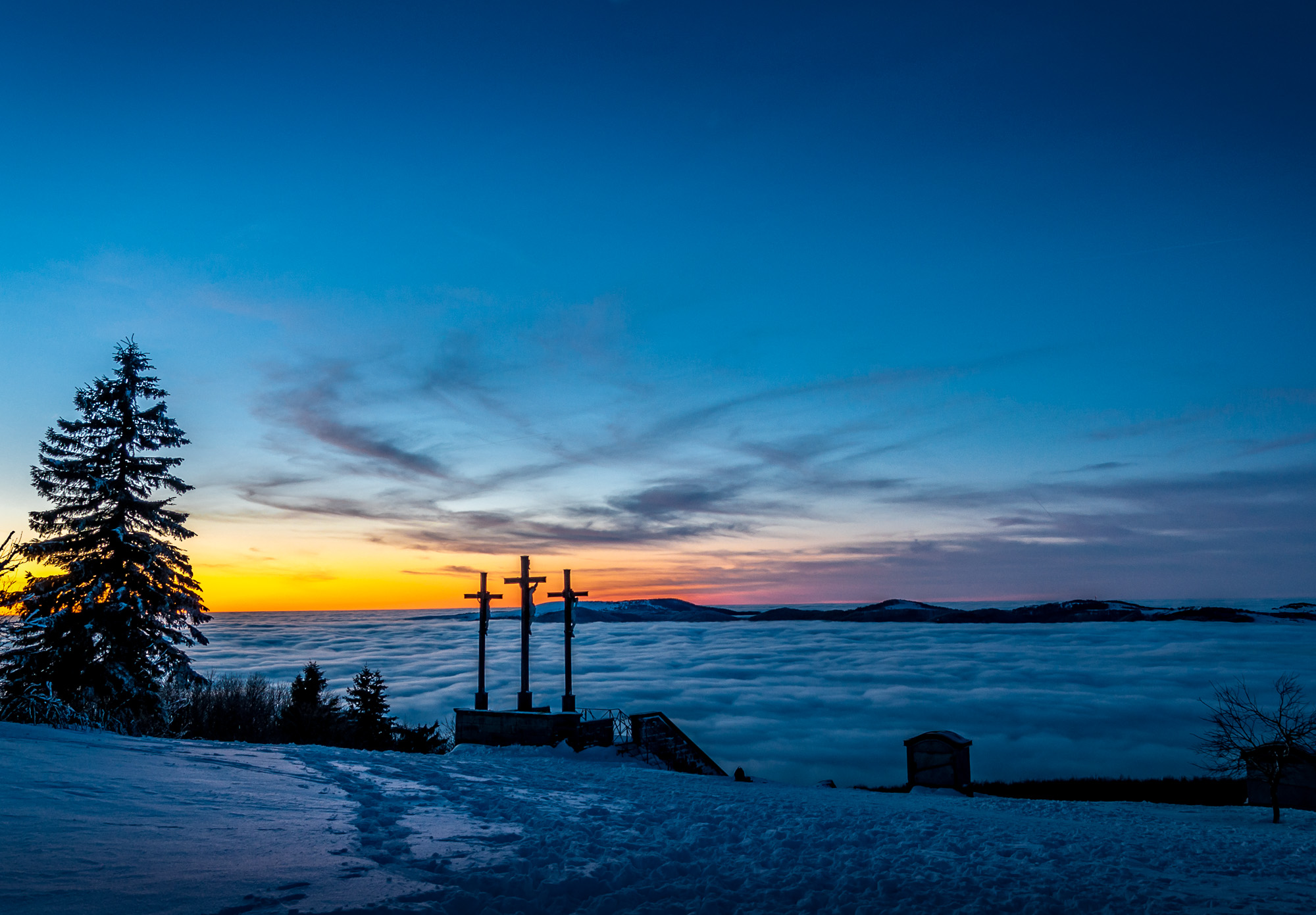 Wolkenmeer am Kreuzberg